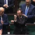 Skazany prawomocnie przestępca Mariusz Kamiński w sali plenarnej Sejmu