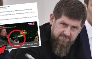 Kadyrow pojawił się w programie na żywo. Nagle wyjął broń [WIDEO] - Wiadom