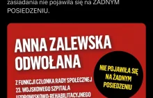 Platforma Obywatelska opublikowała grafikę ze sprostowaniem o Annie Zalewskiej