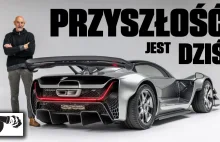 Czinger 21C - auto zaprojektowane przez AI, wydrukowane w 3D.