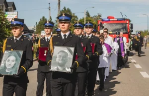 Pogrzeb strażaków z Żukowa. Zginęli tragicznie, żegnały ich tłumy