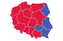 Wybory parlamentarne 2023. Wyniki late poll w województwach. W większości demokr