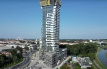 W Rzeszowie trwa budowa 161-metrowego apartamentowca Olszynki Park - Rzeszów -
