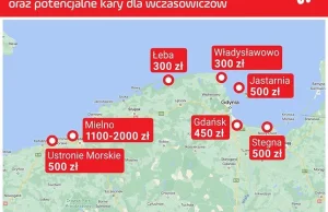 Kary za smażenie ryb nad polskim morzem w wynajętych domkach i apartamentach.