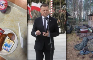 Polskie bieda-wojsko na granicy z Białorusią.