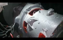 Lokomotywa ET21 - uszkodzony silnik wentylatora