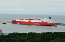 65 tys ton LNG w Polsce. Przypłynął gazowiec Grażyna Gęsicka