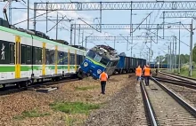 Zderzenie dwóch pociągów - osobowego i towarowego w Skierniewicach.