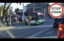 Centymetry od potrącenia przez autobus w Lublinie - instant karma