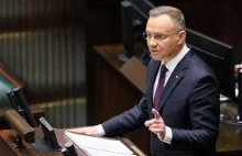 Andrzej Duda komentuje exposé Sikorskiego. "Manipulacje i kłamstwa"