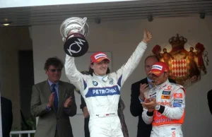 Kubica na podium podczas GP Monako