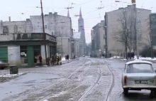 Łódź oraz dworzec Łódź Kaliska w 1979 roku