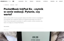 Czytnik w cenie wakacji, czyli jak autor Spiders Web testował PocketBooka z Andr