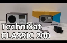 TechniSat CLASSIC 200 - klasyczne radio FM z MP3 , wejściem AUX i funkc...