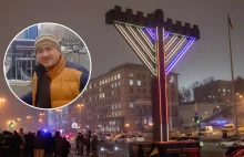 Ukraina: Mężczyzna znieważył największą świecę chanukową w Europie