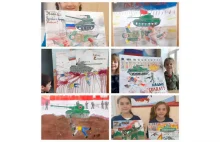 Rysunki rosyjskich dzieci na konkurs "Nasi bohaterowie"