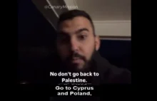 Palestyniec radzi żydom z nowego yorku: "won spowrotem do Polski!"
