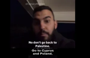 Palestyniec radzi żydom z nowego yorku: "won spowrotem do Polski!"