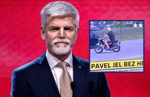 Prezydent Czech jechał motocyklem bez kasku. Wydał oświadczenie - Wydarzenia w I