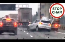 Pijany kierowca doprowadza do wypadku z ciężarówką na A1