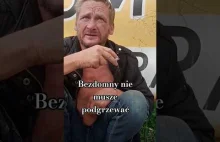 Bezdomny nie muszę podgrzewać jedzenia