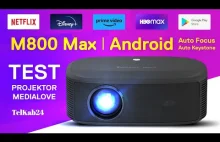 Poznaj Projektor Medialove M800 Max: 800 ANSI Lumenów, Android i Autofocus na 22