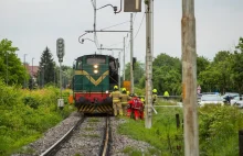 Nawałnica nad Śląskiem. Ewakuacja pasażerów z pociągu