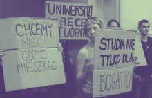 Studenci z UAM protestują przeciwko podwyżkom cen w akademikach