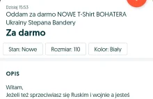 Ktoś rozdaje koszulki z banderą na olx
