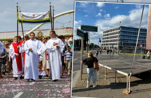 Wielka draka w Boże Ciało. Postawili ołtarz na środku przejścia dla pieszych. Ra