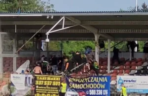 Zamieszki kibiców podczas meczu KSZO - Stal Stalowa Wola [VIDEO] - stal