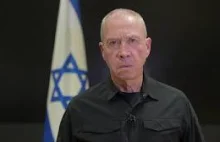 Minister obrony Izraela - wydał rozkaz całkowitego oblężenia Strefy Gazy