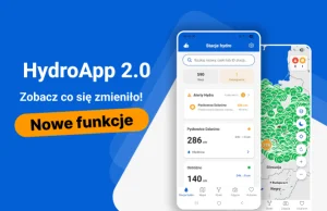 Poziomy rzek w aplikacji HydroApp - Update