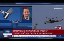 Sikorski o białoruskich śmigłowcach: od razu zestrzelić