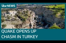Efektowne efekty trzęsienia ziemi w turcji