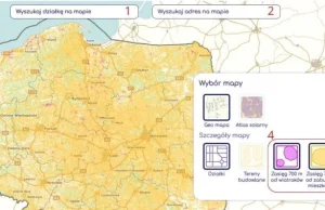 Interaktywna mapa ograniczeń zabudowy 700 m od wiatraków