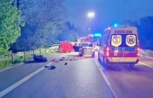 Tragiczny wypadek z udziałem motocyklisty. Mężczyzna zginął na miejscu