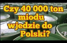 Czy 40 000 ton miodu z importu zaleje Polskę?