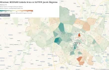 Mapa poparcia w miastach w wyborach samorządowych 2024