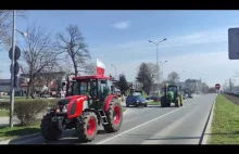 Protest rolników w Krakowie
