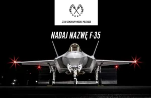Wojsko szuka nazwy dla polskich myśliwców F-35. Decydują internauci