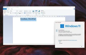 Wordpad zostanie usunięty z Widowsa? Wszystko na to wskazuje.