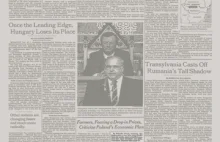 W The New York Times o tomaszowskim Wistomie u progu kapitalizmu (12/1989)