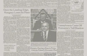 W The New York Times o tomaszowskim Wistomie u progu kapitalizmu (12/1989)