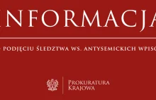 Prokuratura wraca do antysemickiego wpisu z 2015 roku