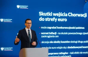 Morawiecki straszył inflacją w Chorwacji po przyjęciu euro, ale to w Polsce p