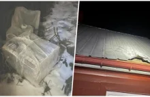 Fajki spadły z nieba. Balon z kontrabandą uszkodził dach