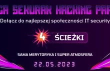 Mega Sekurak Hacking Party (22.05.2023). Edycja zdalna plus zawody CTF