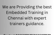Embedded System Training in Chennai: Building a Strong Foundation