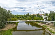 Nowa kładka w Owińskach, nad Wartą